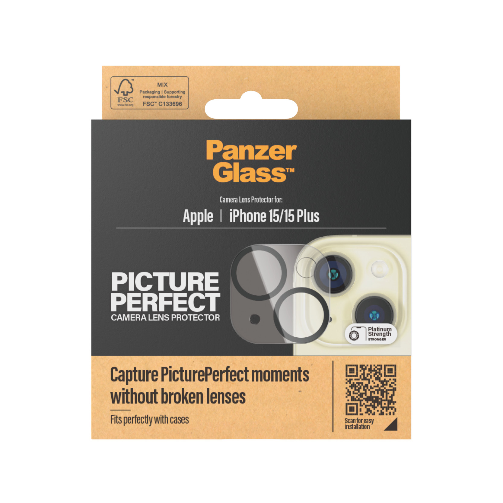 PanzerGlass Camera Lens Protector iPhone 15 / 15 Plus