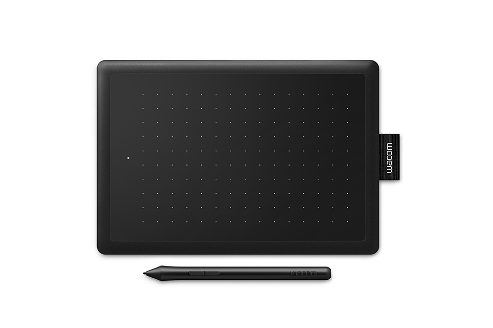 Wacom One by Medium grafische tablet Zwart 2540 lpi 216 x 135 mm USB