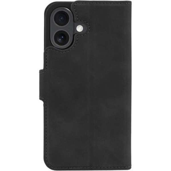 JustinCase Premium Wallet Case Apple iPhone 16 Plus zwart
