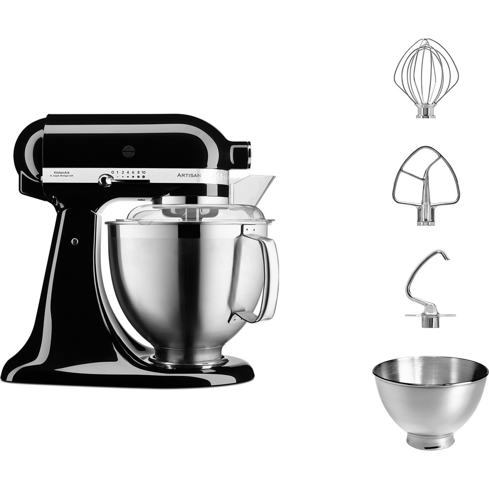Keukenrobot KITCHENAID 5KSM185PSEOB Onyx Zwart 4,8L