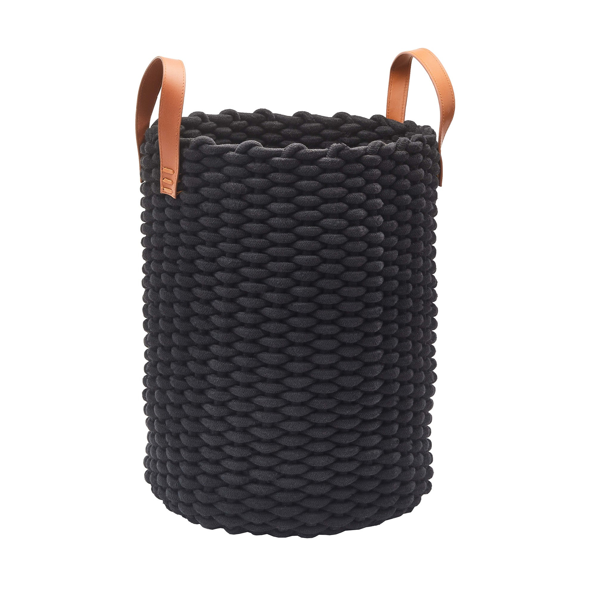 Aquanova Rudon wasmand 53 l Rond Katoen, Polyester Zwart