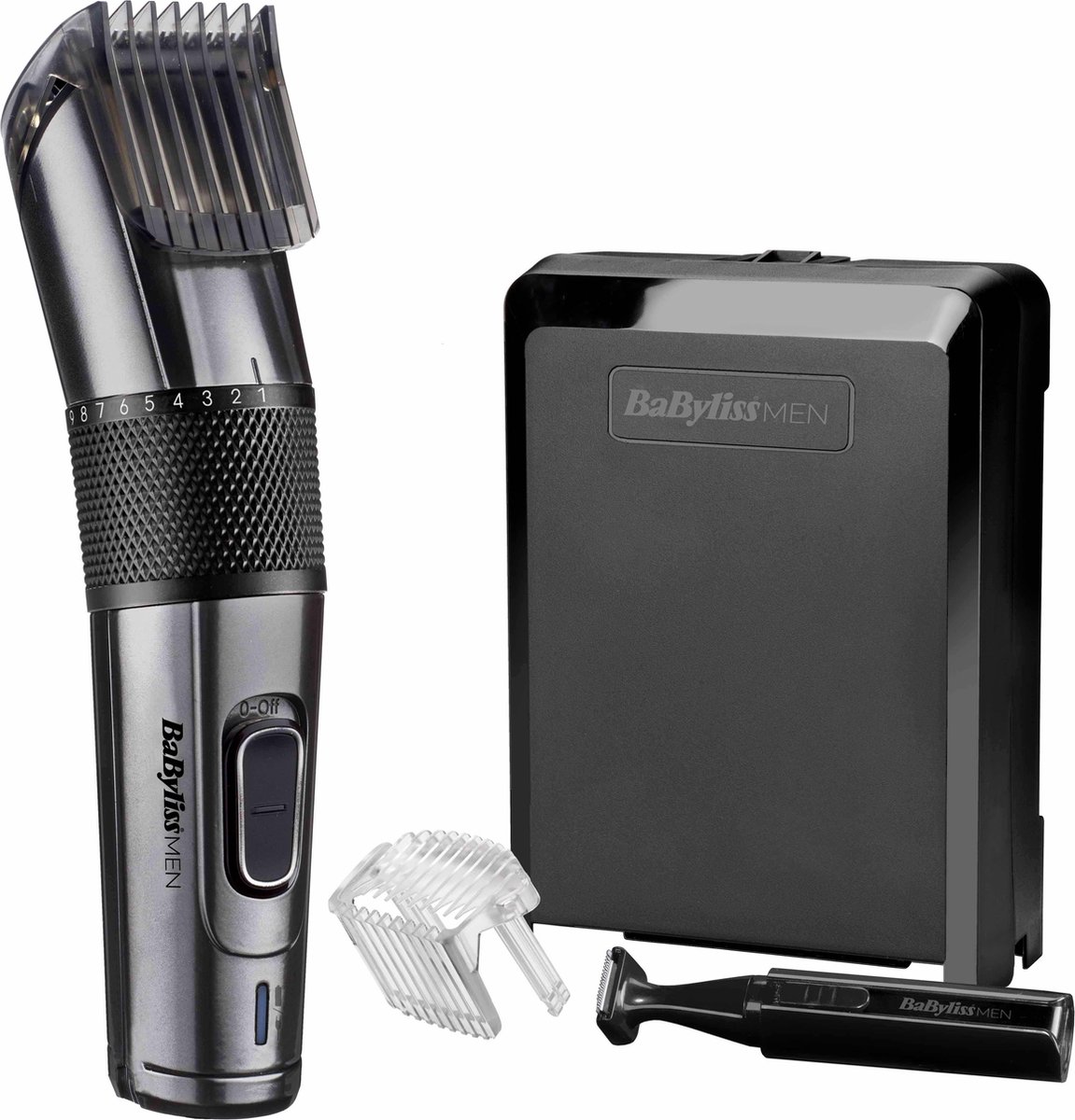 Tondeuse BABYLISS E978E carbon titanium haar + baard
