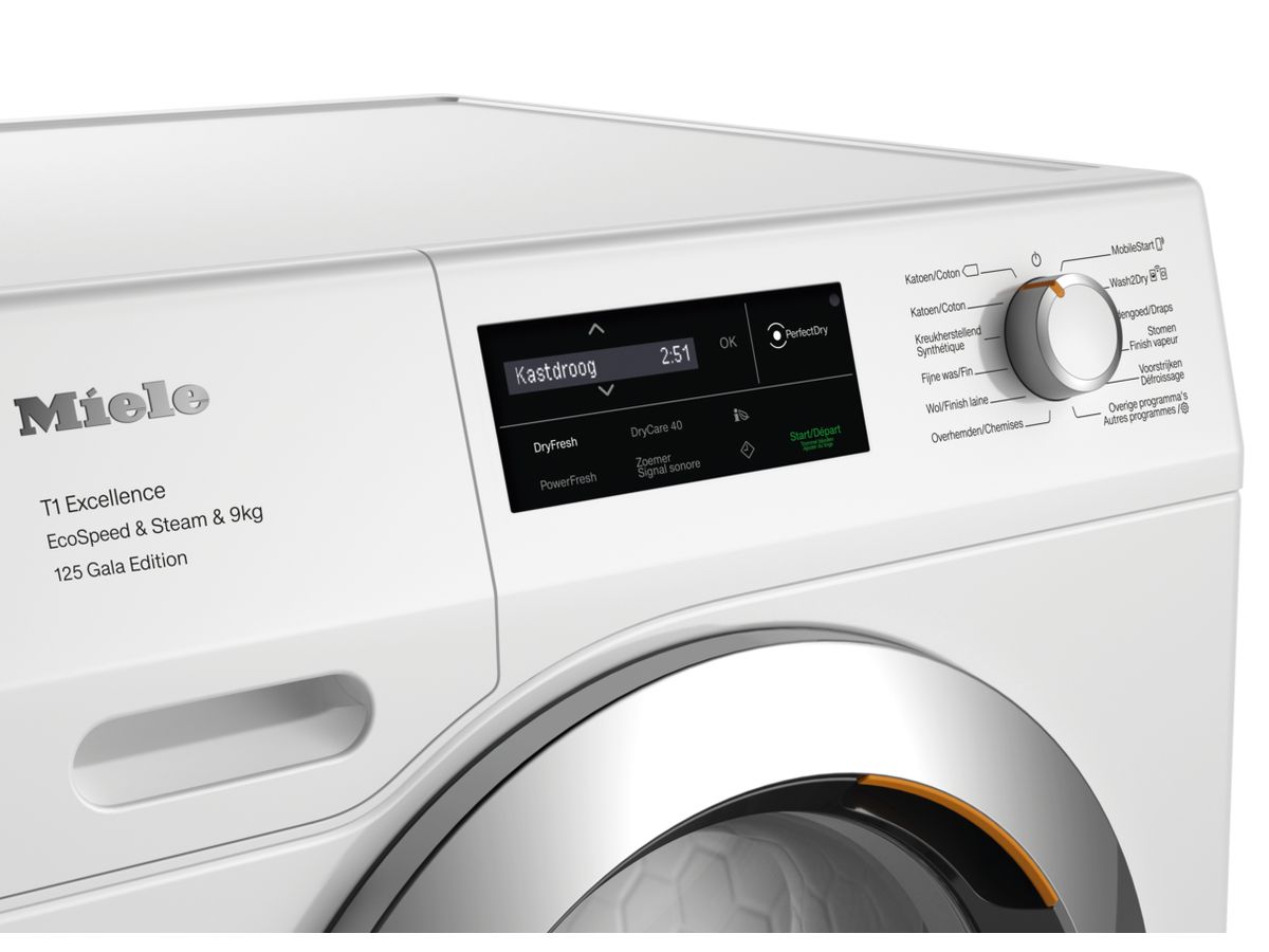 Warmtepompdroogkast MIELE TEL695WP / 9kg / A+++