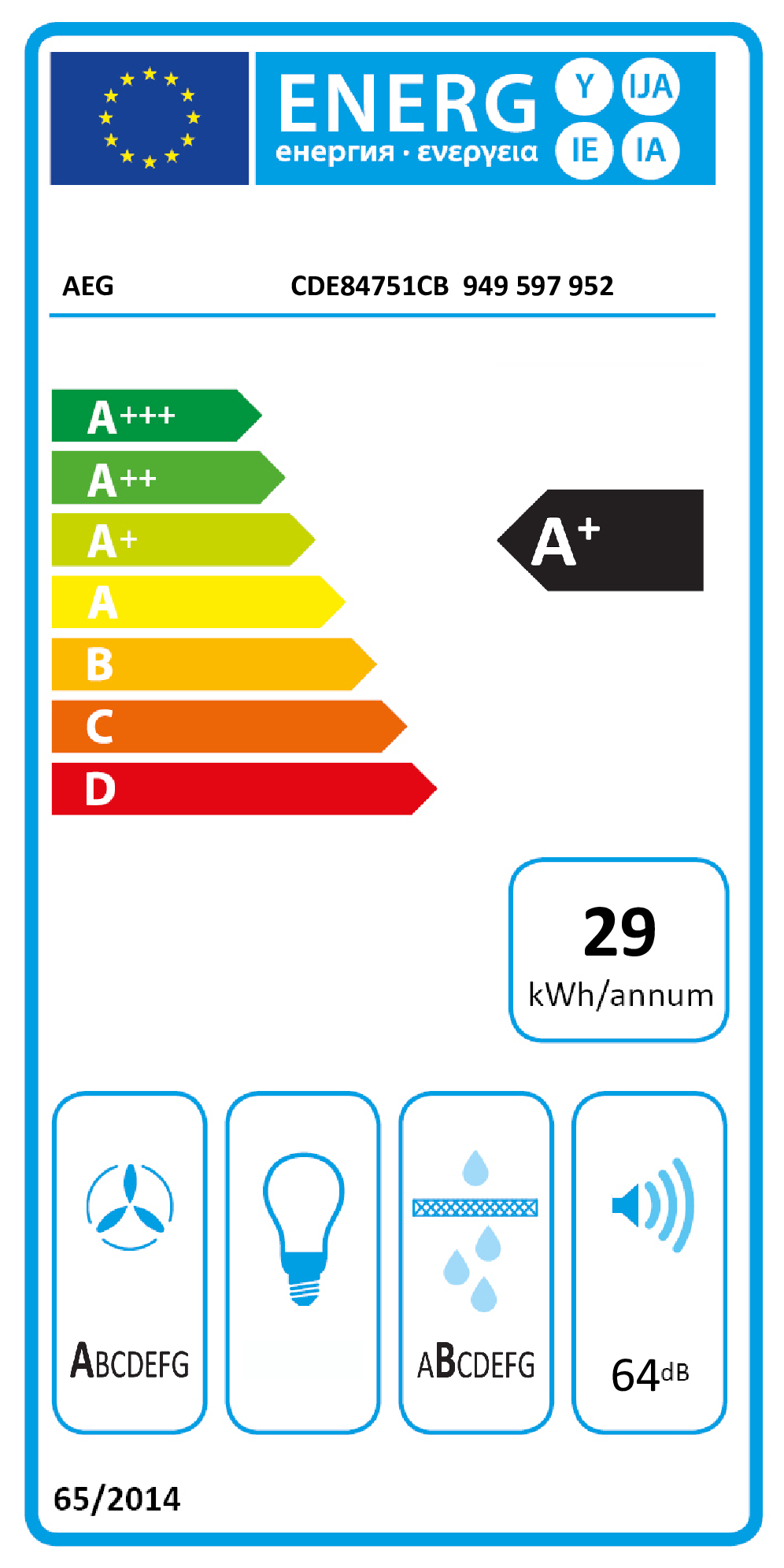 AEG CDE84751CB Zwart Ingebouwd 78 cm Inductiekookplaat zones 4 zone(s)