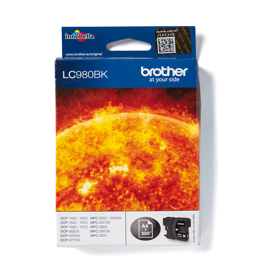 Inktpatroon BROTHER LC980BK Zwart