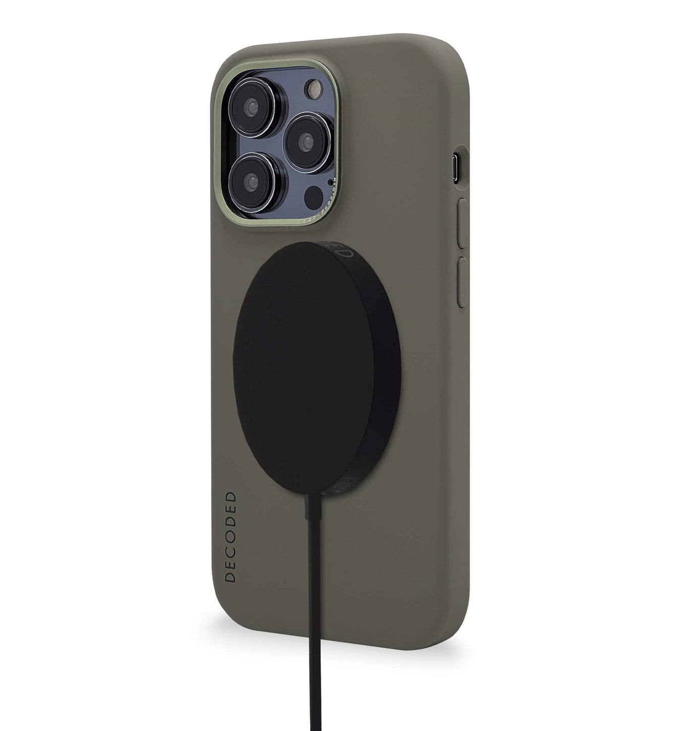 Tas DECODED Silicone Backcover iPhone 14 Pro Max Olive
