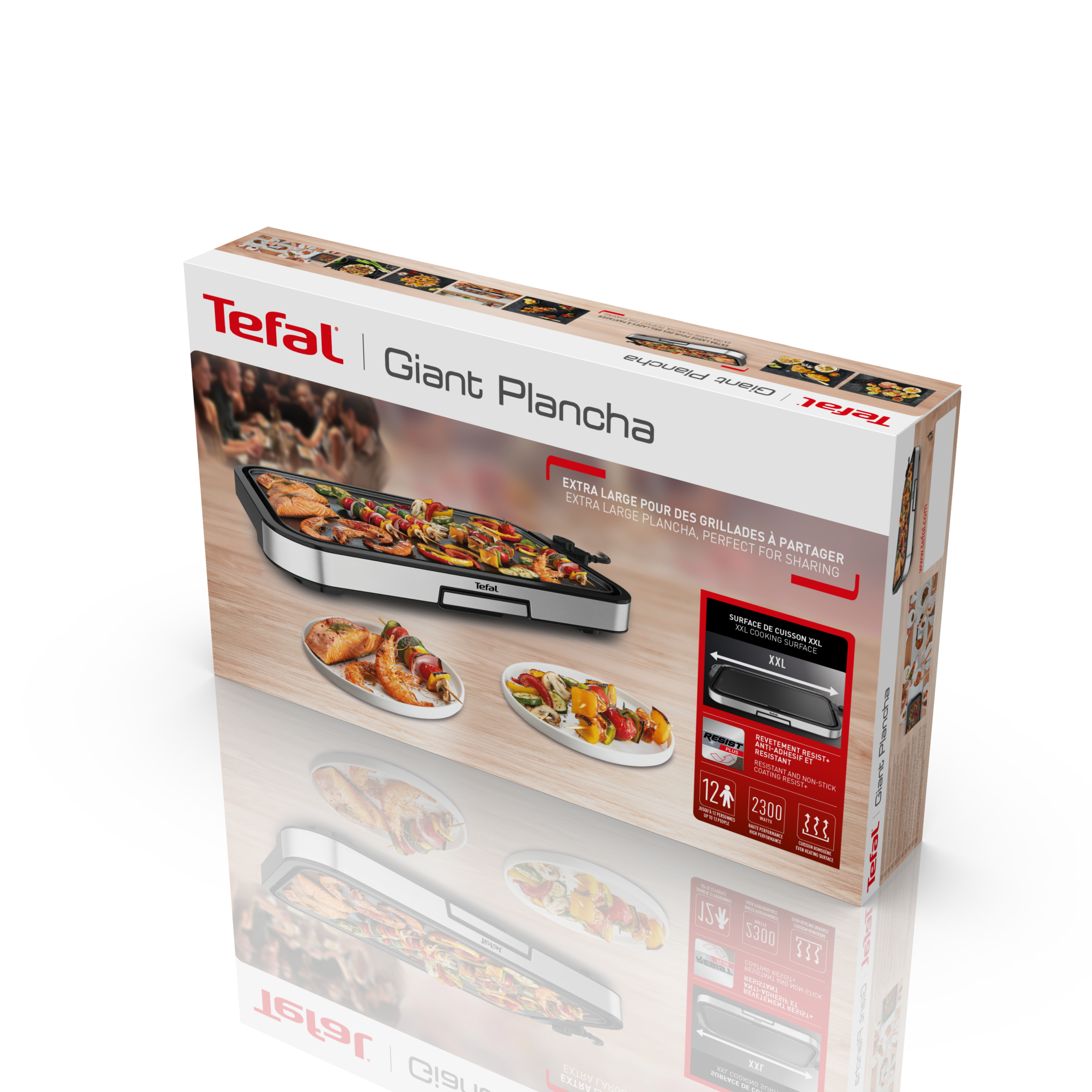 Tefal CB631D Giant Plancha CB631D XXL-bakoppervlak