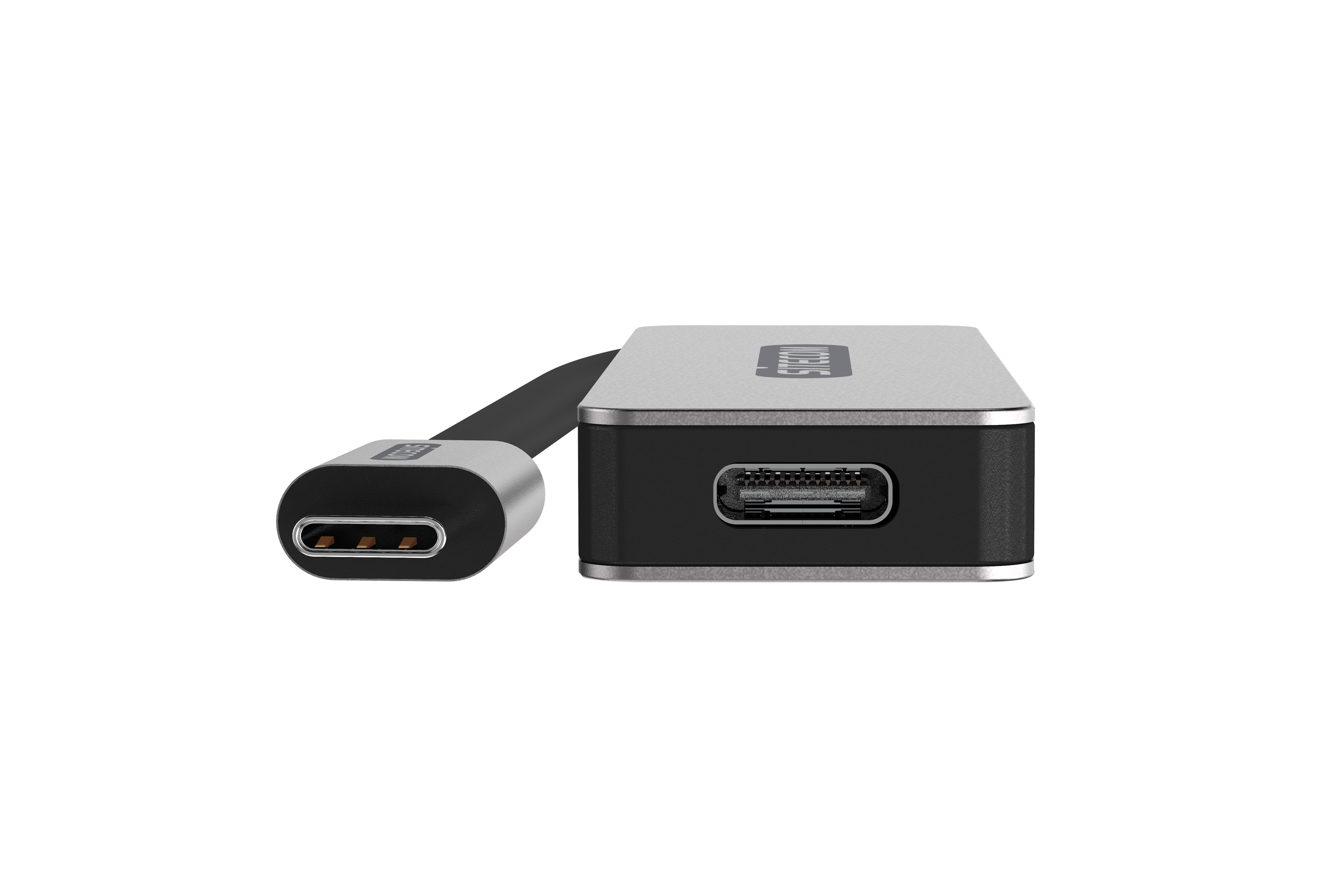 Sitecom CN-385 interface hub USB 3.2 Gen 1 (3.1 Gen 1) Type-C 5000 Mbit/s Aluminium, Zwart