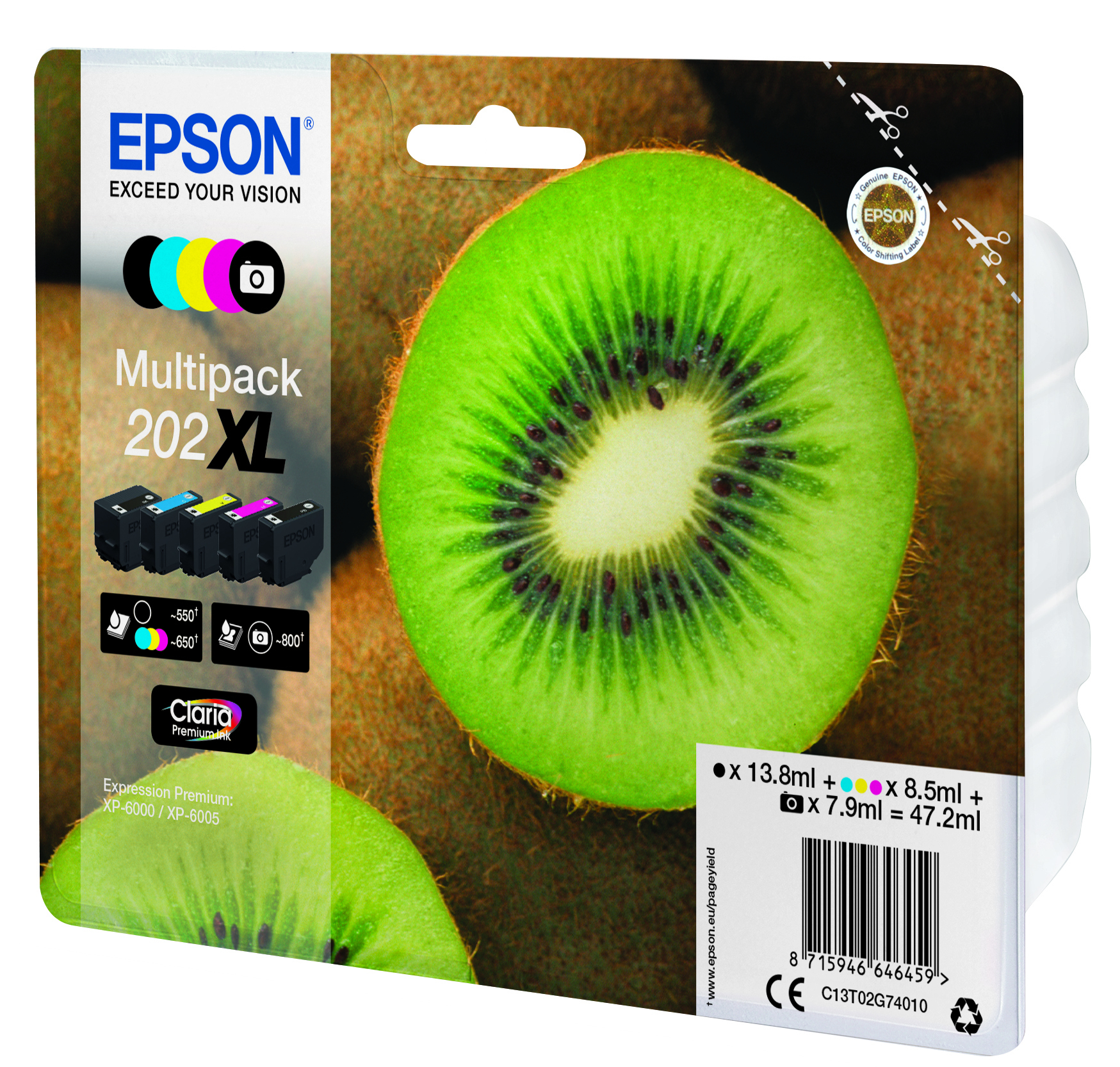 Inktpatroon EPSON 202XL 5-kleuren