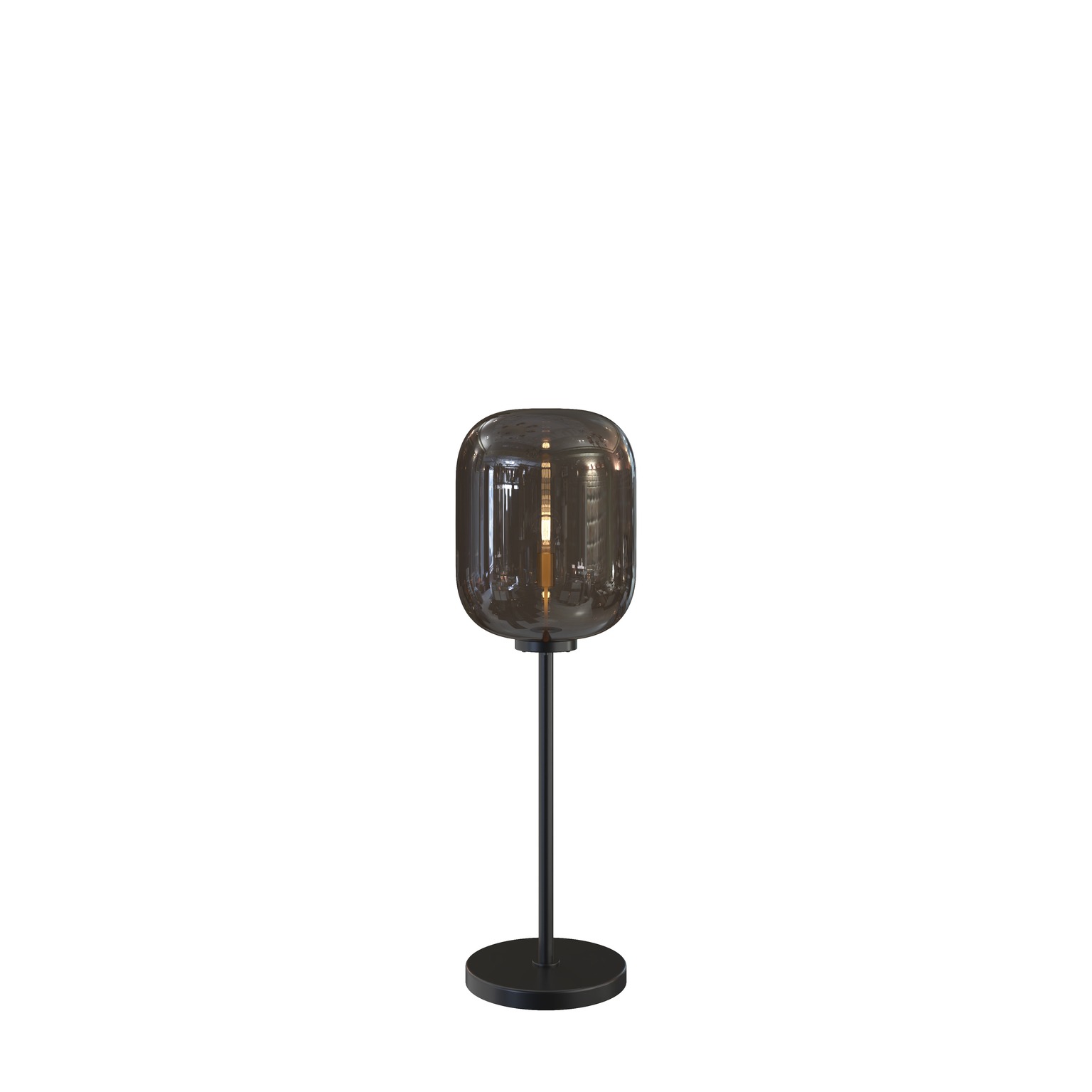 Vloerlamp Dôme Deco L2-G2/BLA PAXTON / glas / Metaal-zwart
