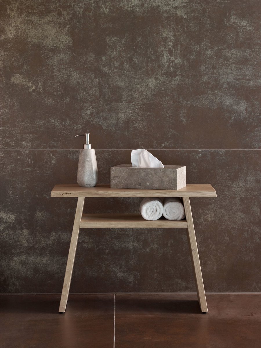 Badkamerbankje AQUANOVA MINBBM-387Mink / Oak