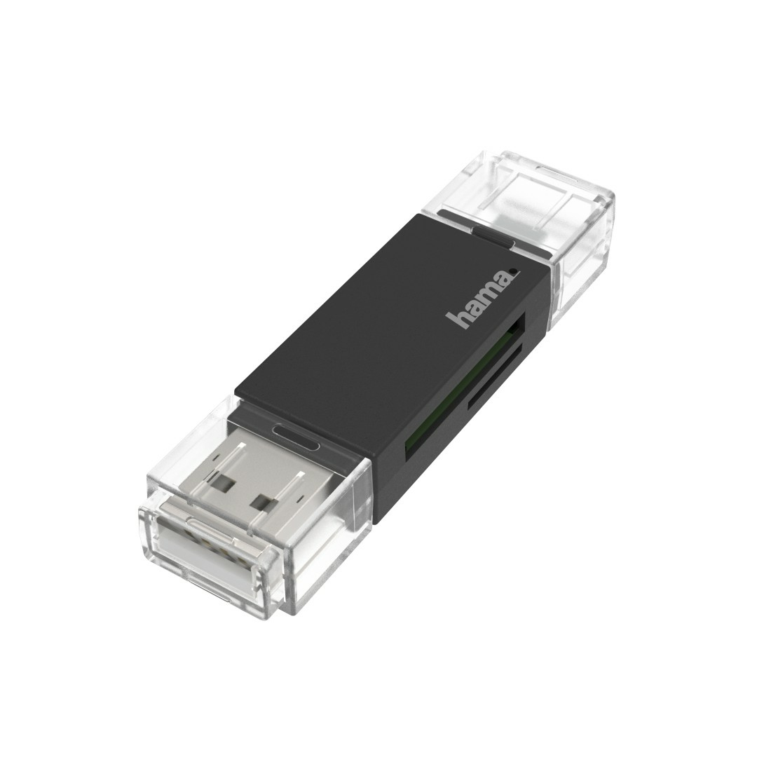 USB-kaartlezer, OTG, USB-A + micro-USB, USB 2.0, SD/microSD