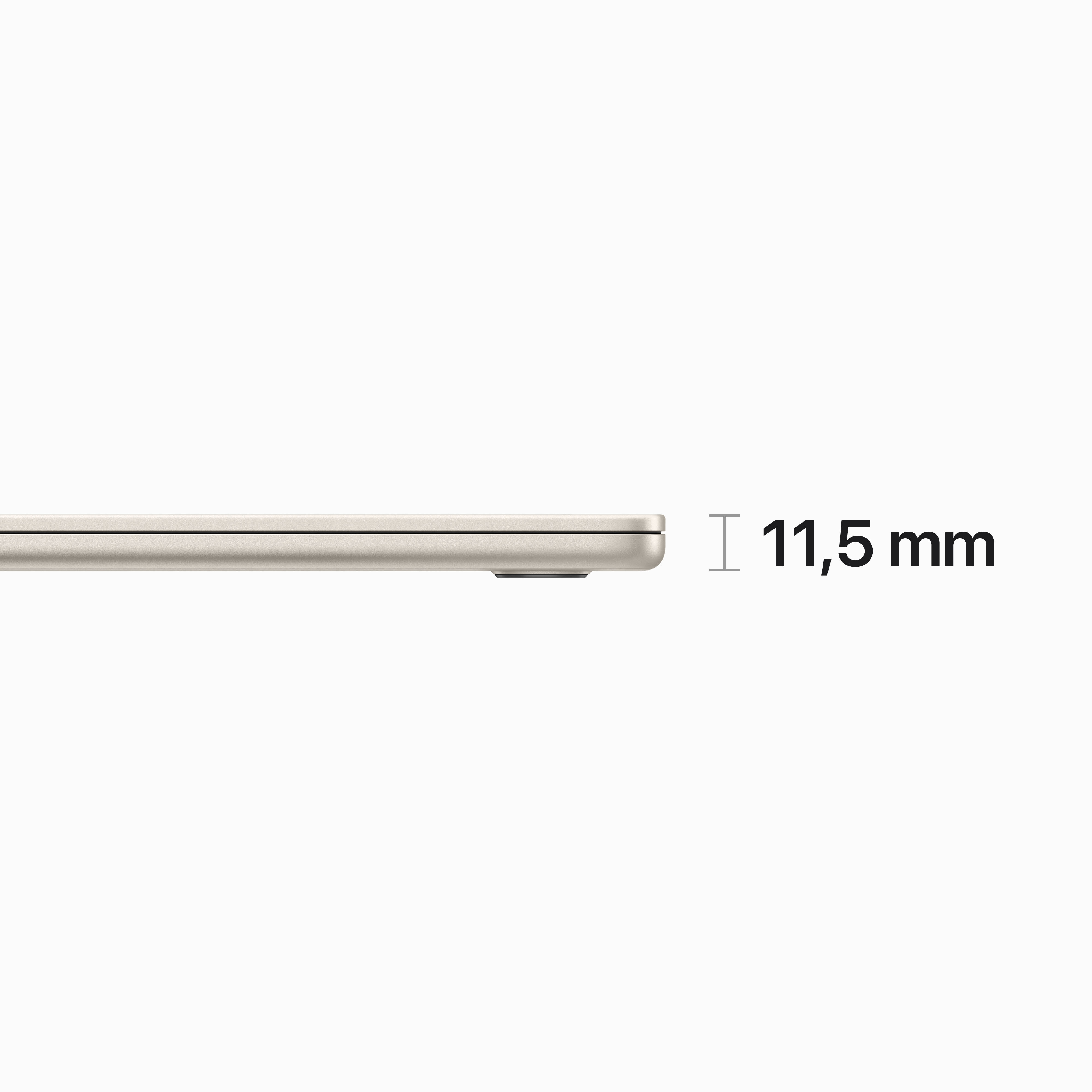 Apple MacBook Air Apple M M2 Laptop 38,9 cm (15.3") 8 GB 256 GB SSD Wi-Fi 6 (802.11ax) macOS Ventura Beige