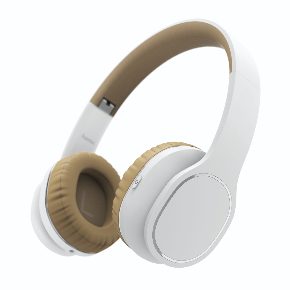 Hoofdtelefoon HAMA On-ear wit/beige