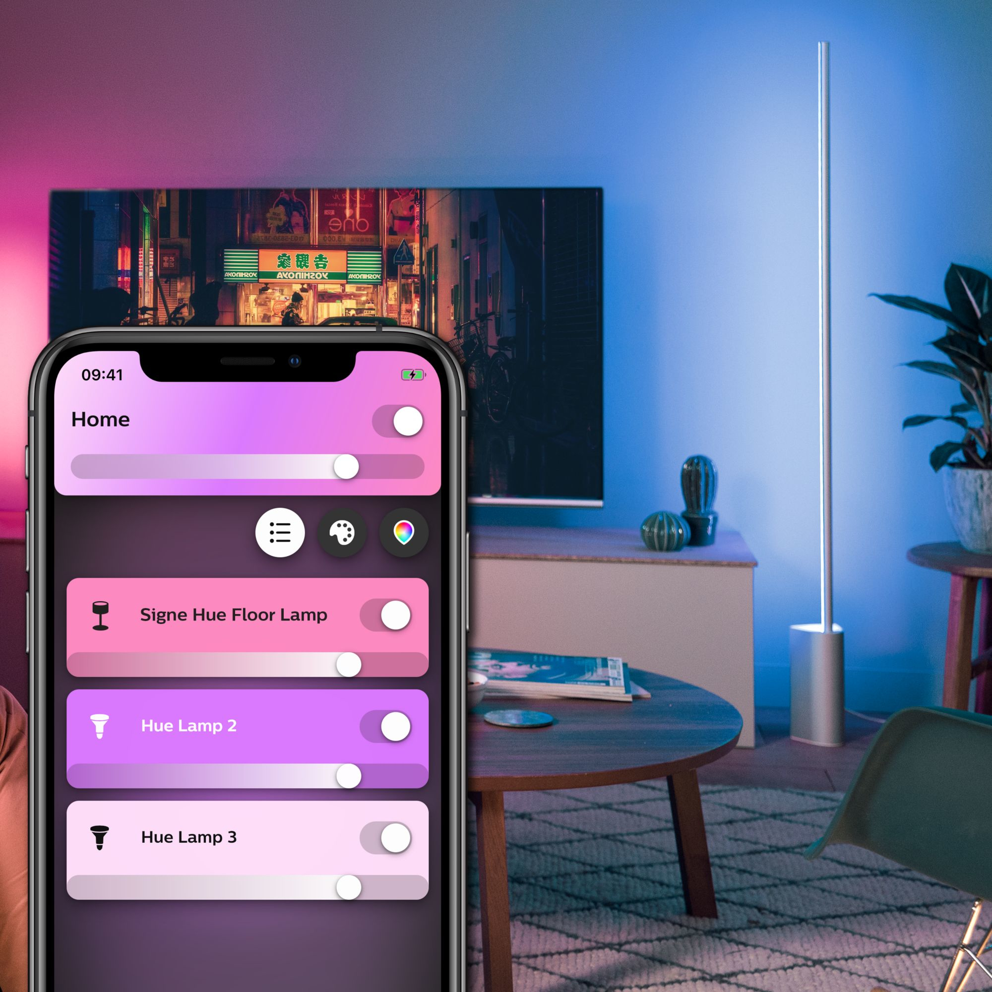 Vloerlamp PHILIPS HUE Signe White One Color