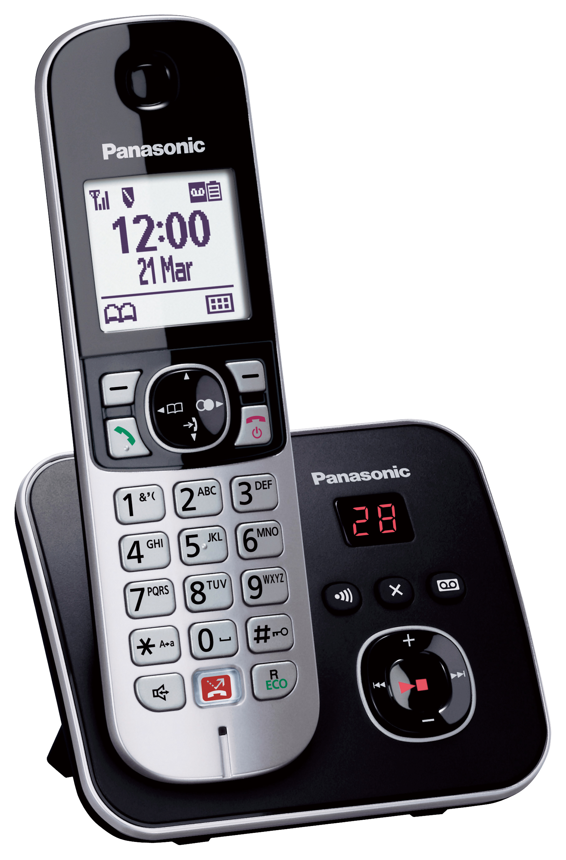 Telefoon Panasonic DECT Duo KX-TG6862NLB