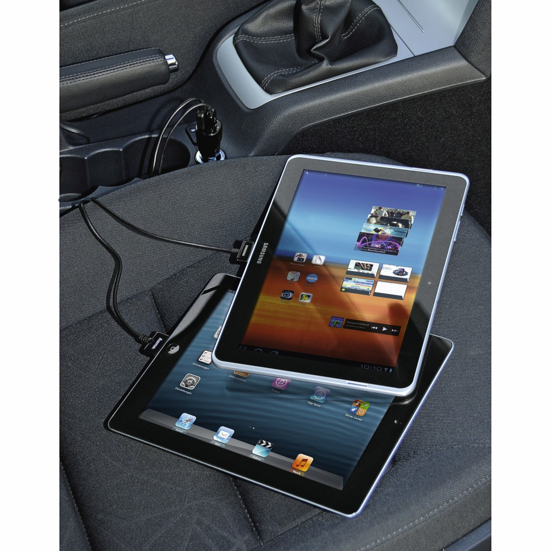 Autolader HAMA 173616 pico dual USB 3.4A autodetect zwart
