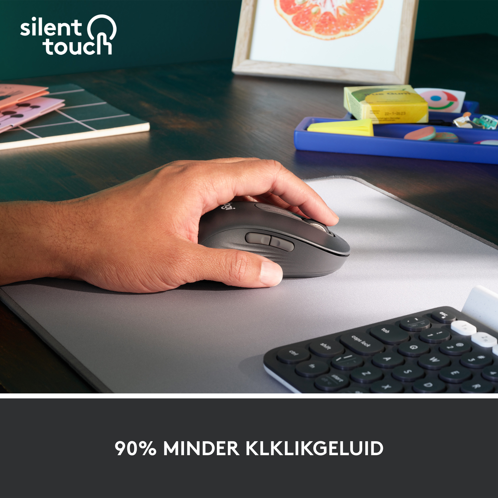 Logitech m650 l signature mouse lh graph