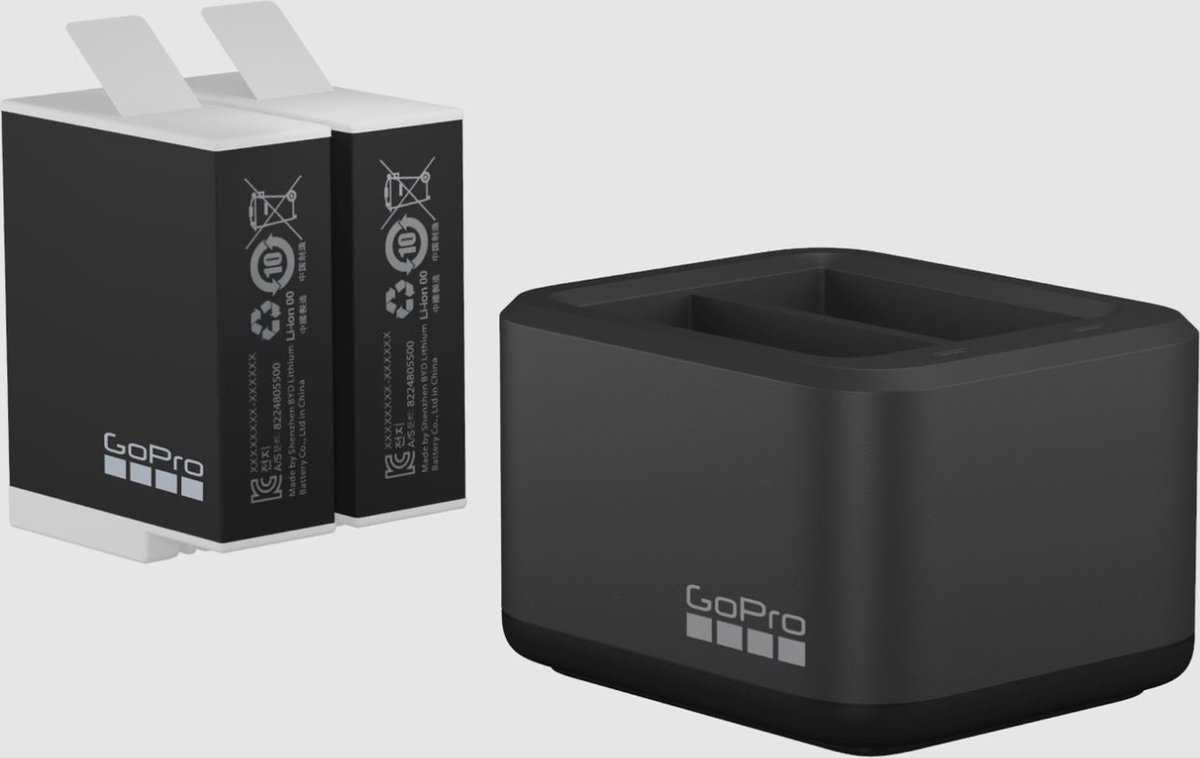 GoPro Dual Battery Charger + Enduro Battery Hero 9 > 12