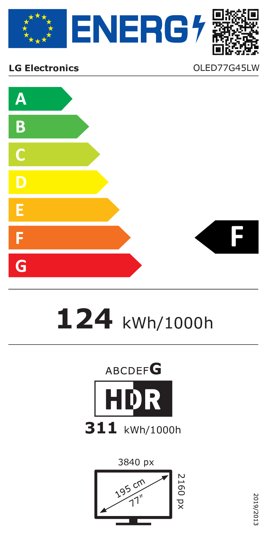 OLED TV LG OLED77G45LW