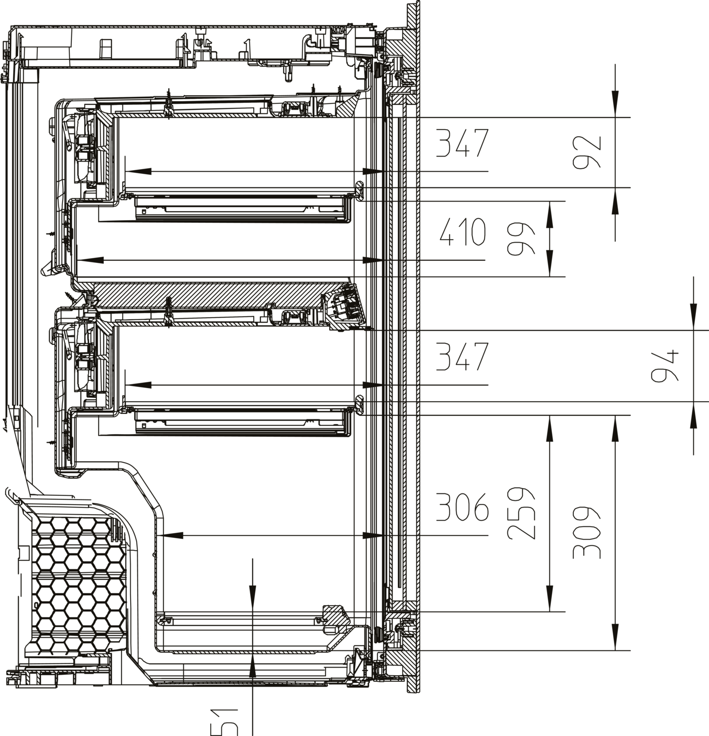 Miele 12364280 refroidisseur à vin Refroidisseur de vin compresseur Intégré Noir 33 bouteille(s)