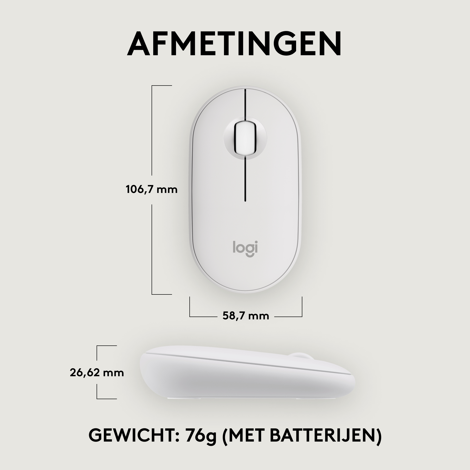 LOGITECH PEBBLE MOUSE 2 M350s WIRELESS