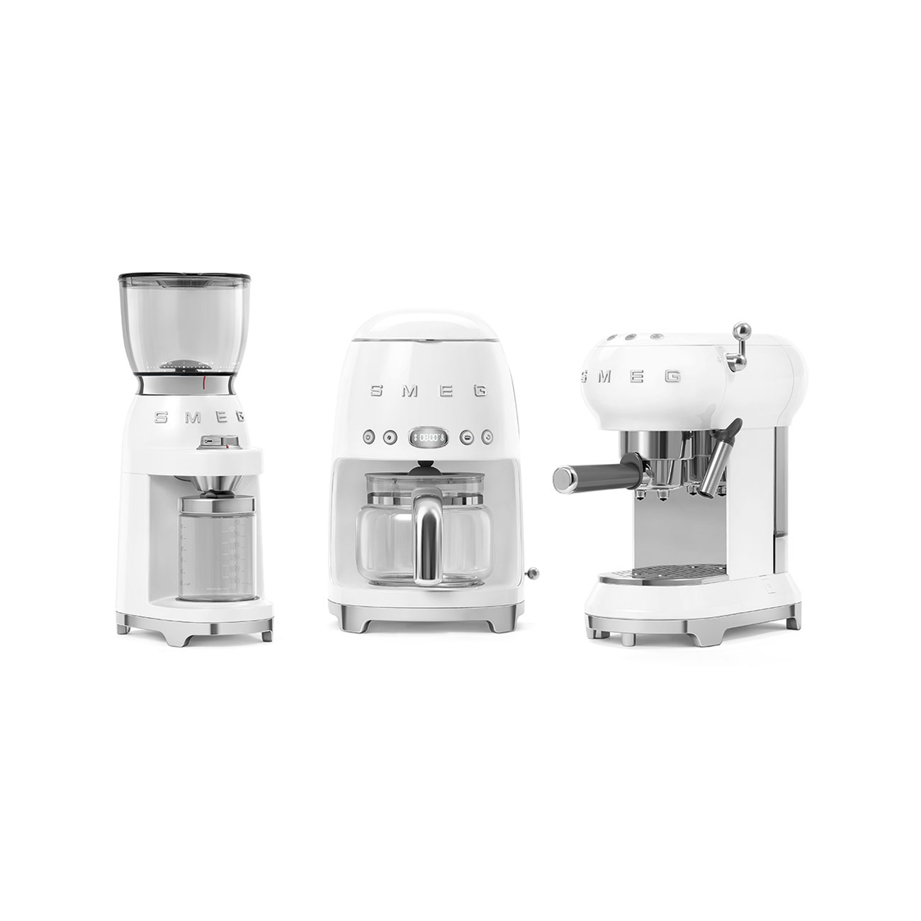 Koffiezet SMEG DCF02WHEU wit