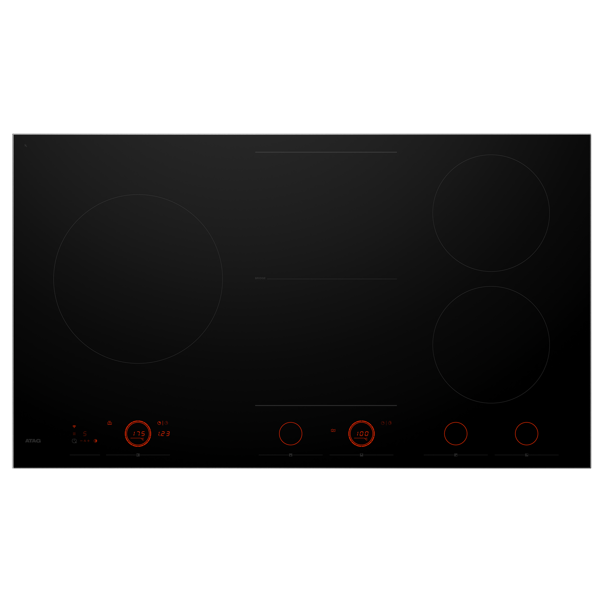 ATAG HI29571SV plaque Noir Intégré 60 cm Plaque avec zone à induction 5 zone(s)