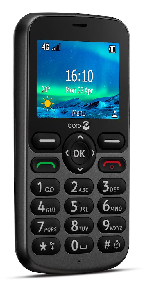 Doro 5860 6,1 cm (2.4") 112 g Zwart Instapmodel telefoon