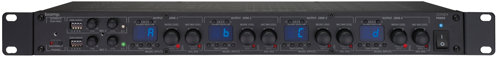 Voorversterker BIAMP Commercial ZONE4