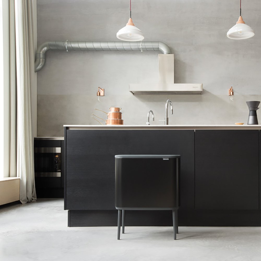 Afvalemmer BRABANTIA 315824 Bo Touch Bin 36L Matt Black