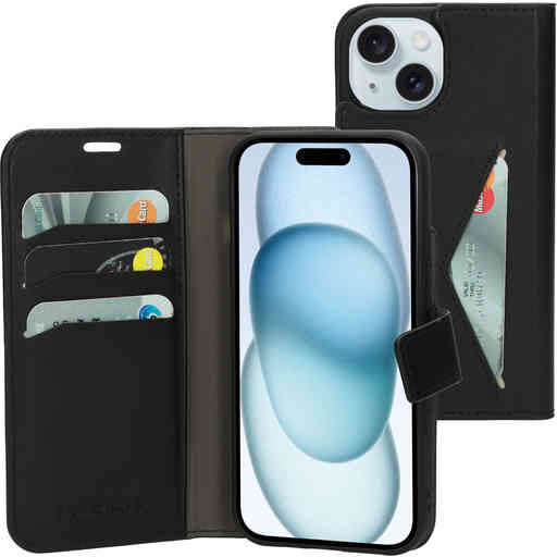 Mobiparts Classic Wallet Case Apple iPhone 15 Black