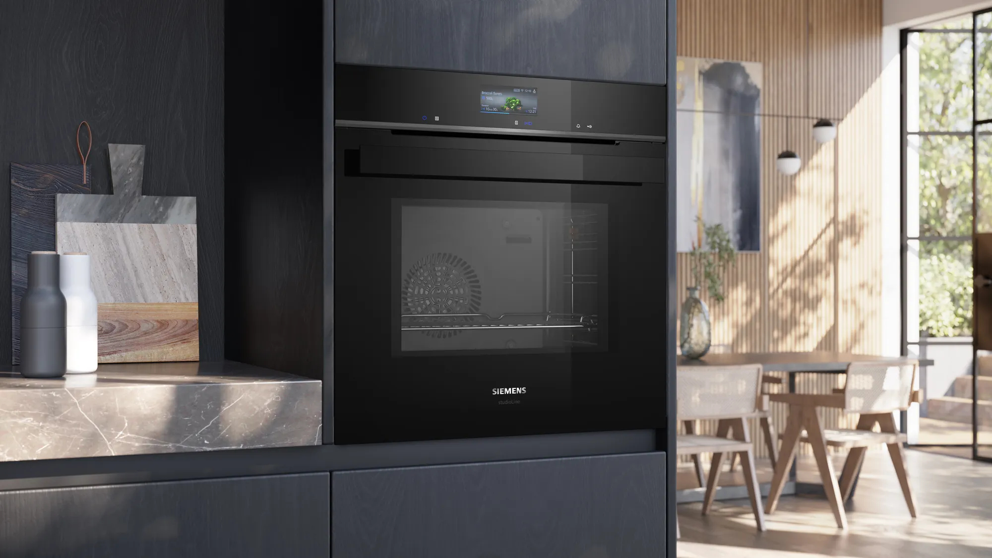 Siemens iQ700 HM936GCB1 oven 67 l Zwart