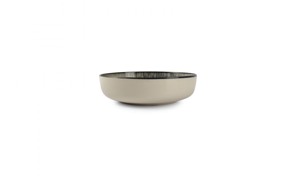 Diep bord ONA 204322 Gravel / 18,5x5cm / zwart