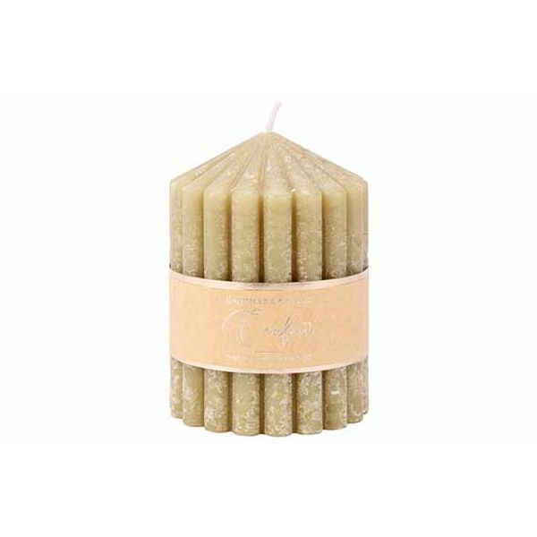 Kaars COSY@HOME 164331 Ribble / olijfgroen / 10cm / 40H