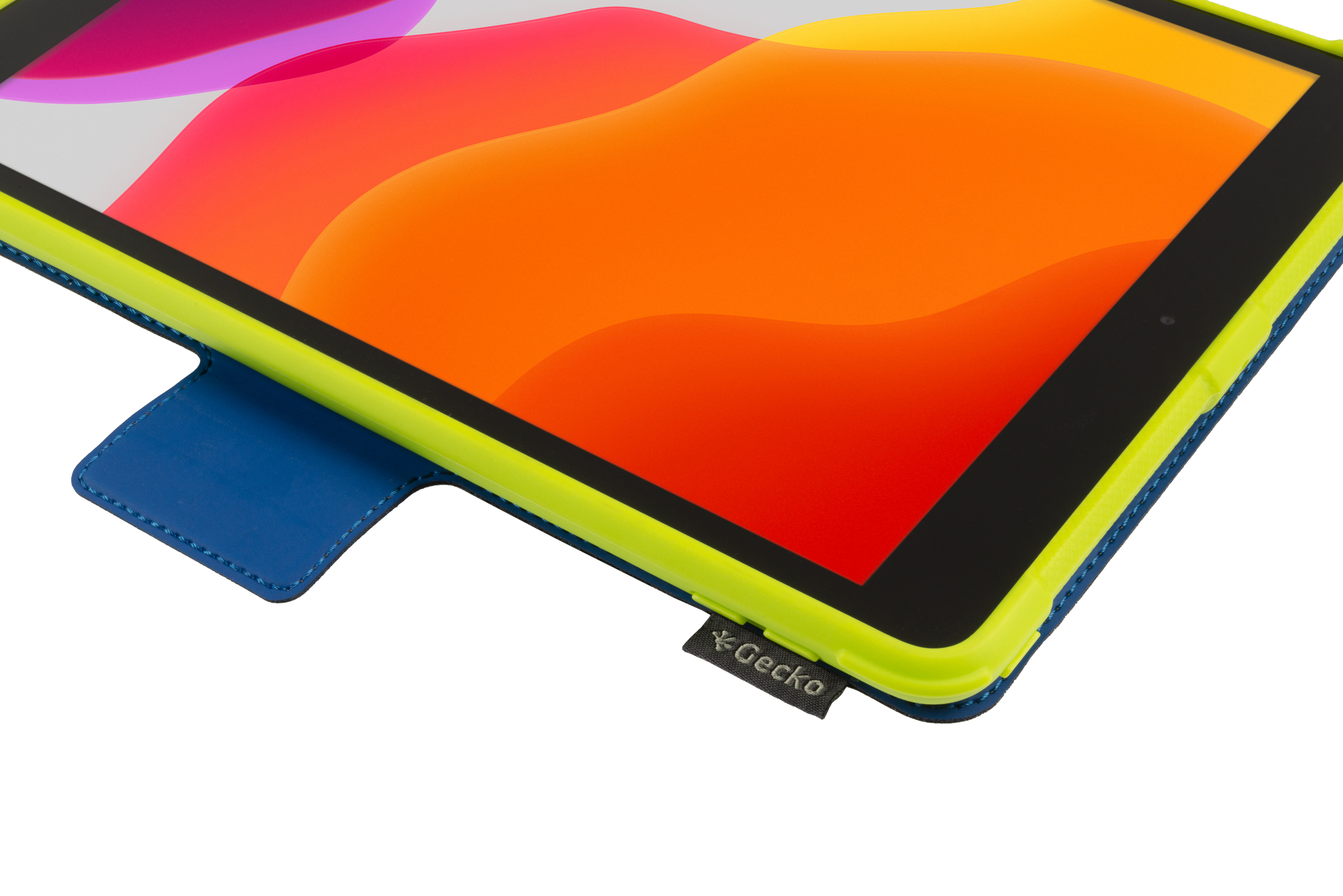 Gecko Super Hero Cover iPad 7/8/9th gen blauw/groen