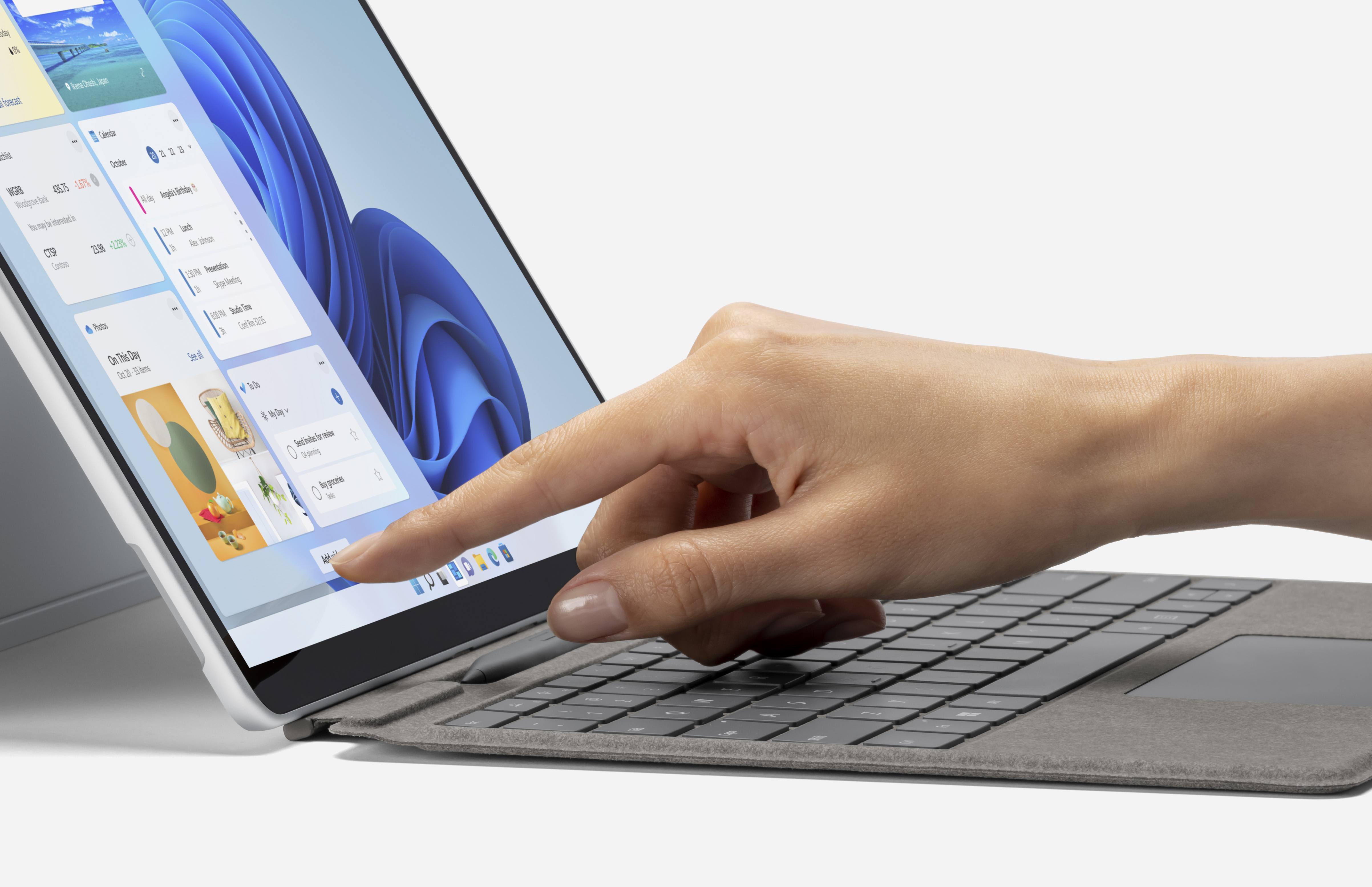 Microsoft Surface Pro Signature Keyboard with Slim Pen 2 AZERTY Belgisch Microsoft Cover port Platina