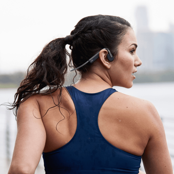 Hoofdtelefoon SHOKZ OpenMove grijs bone conduction