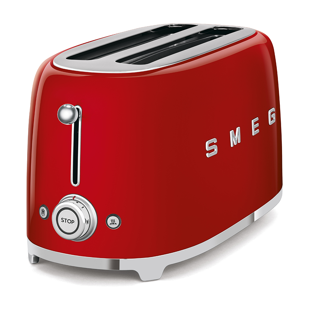 Smeg grille-pain rouge TSF02RDEU