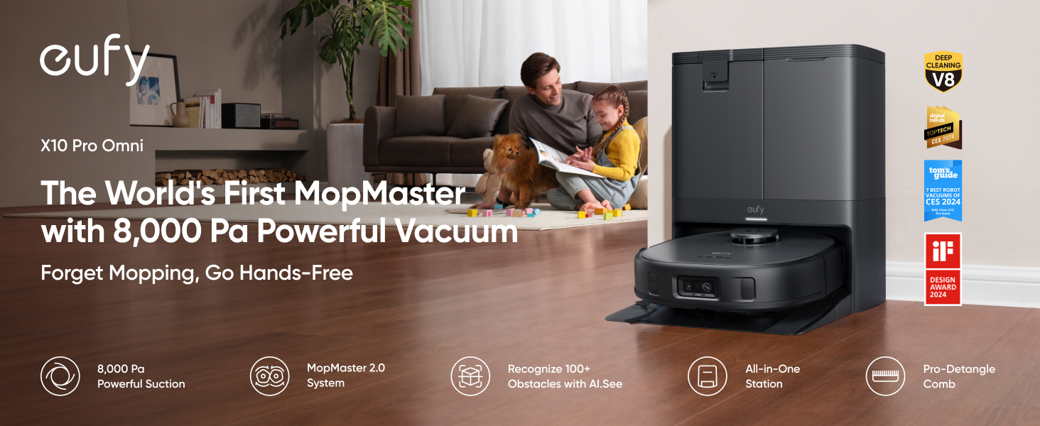 Robotstofzuiger EUFY T2351G11 X10 Pro Omni