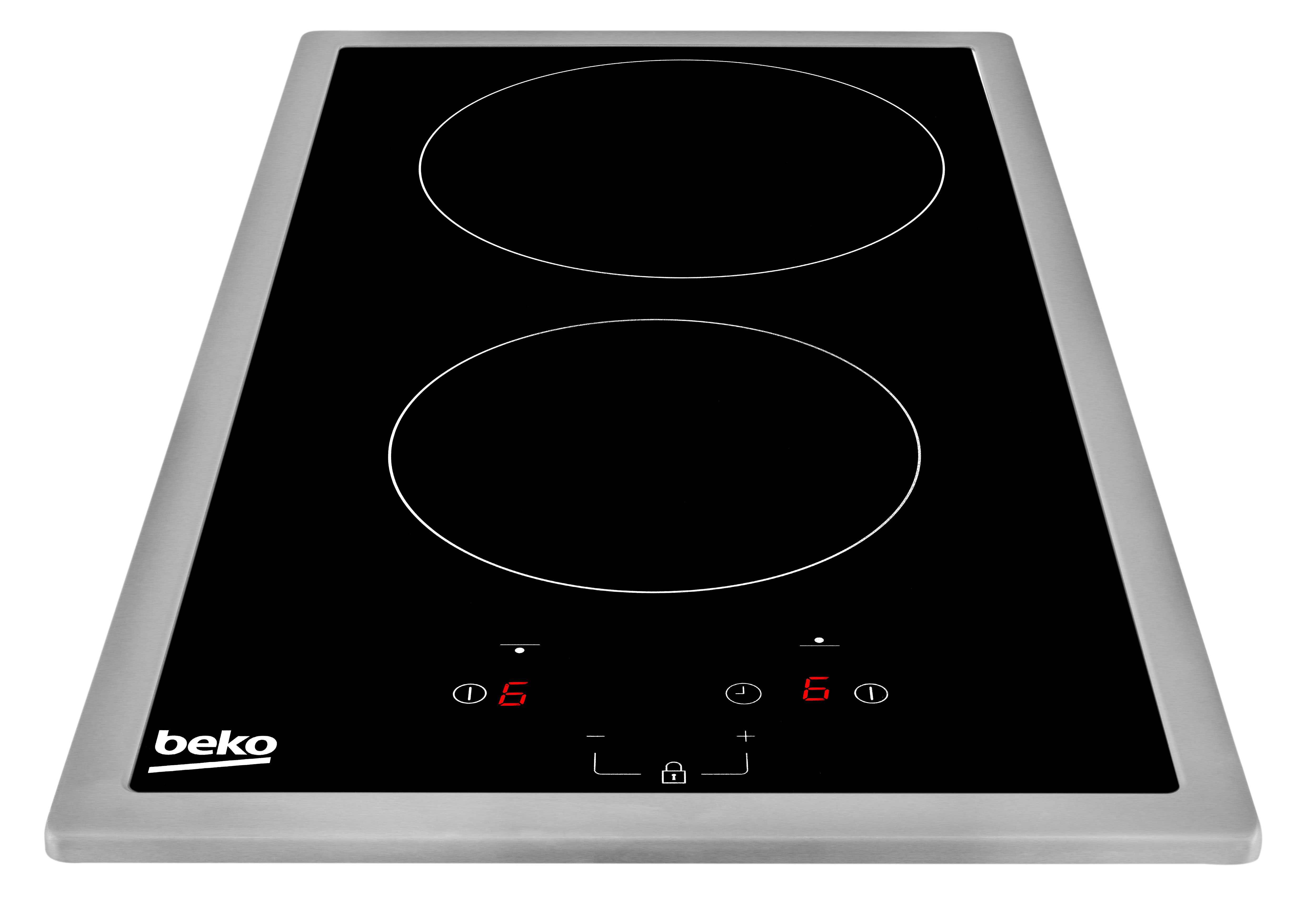 Beko HDMC32400TX kookplaat Roestvrijstaal Ingebouwd 30 cm Keramisch 2 zone(s)