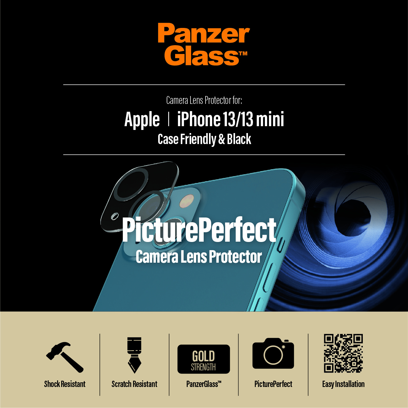 PanzerGlass Camera Lens Protector iPhone 13 / 13 mini