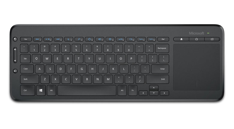 Microsoft All-in-One Media Keyboard toetsenbord Thuis RF Draadloos AZERTY Frans Zwart