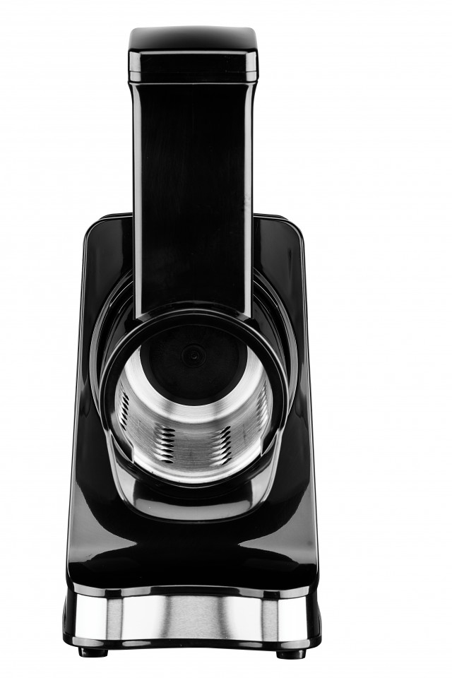 Solis 921.06 Râpe électrique et spiraliseur Acier inoxydable Noir, Acier inoxydable