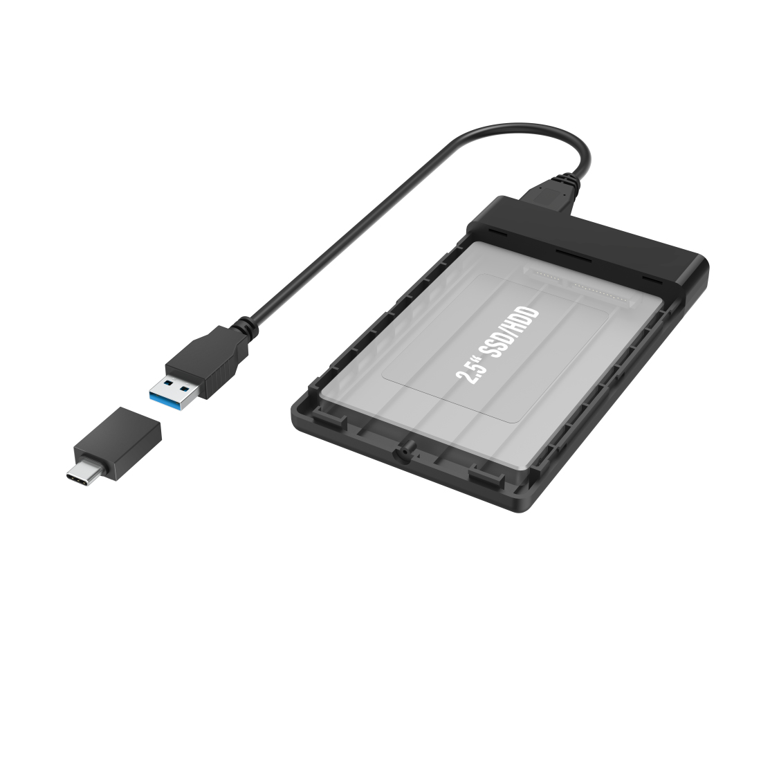 Hama Boîtier pr disques durs USB pr disques durs SSD et HDD de 2,5