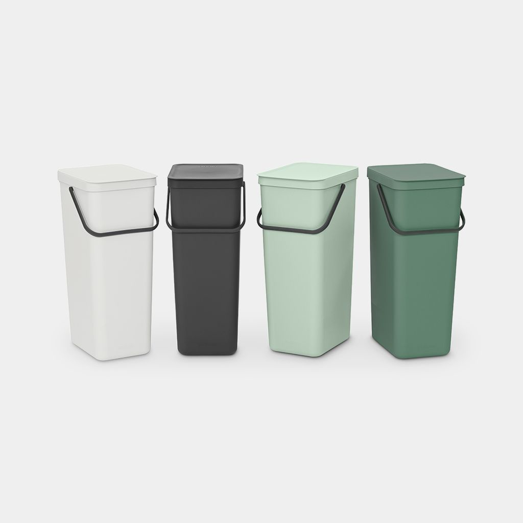 Afvalemmer BRABANTIA 212826 Sort & Go / 40L / Jade Green