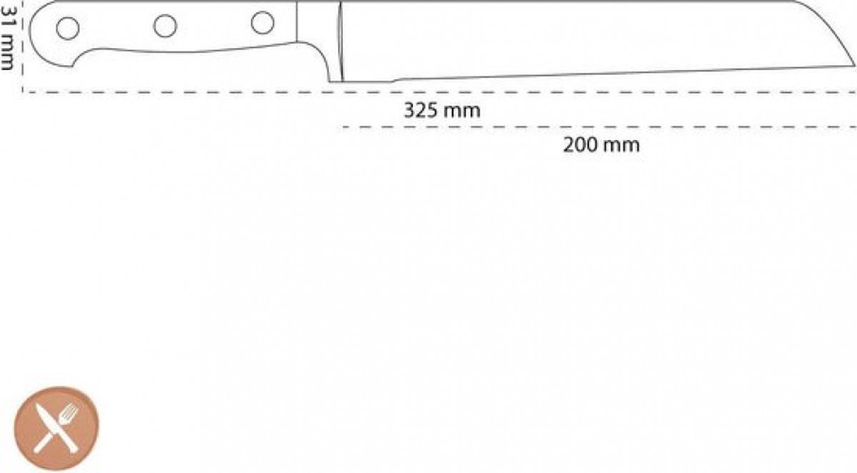 Mes ZWILLING 31026-201-0 Professional S Broodmes 200mm