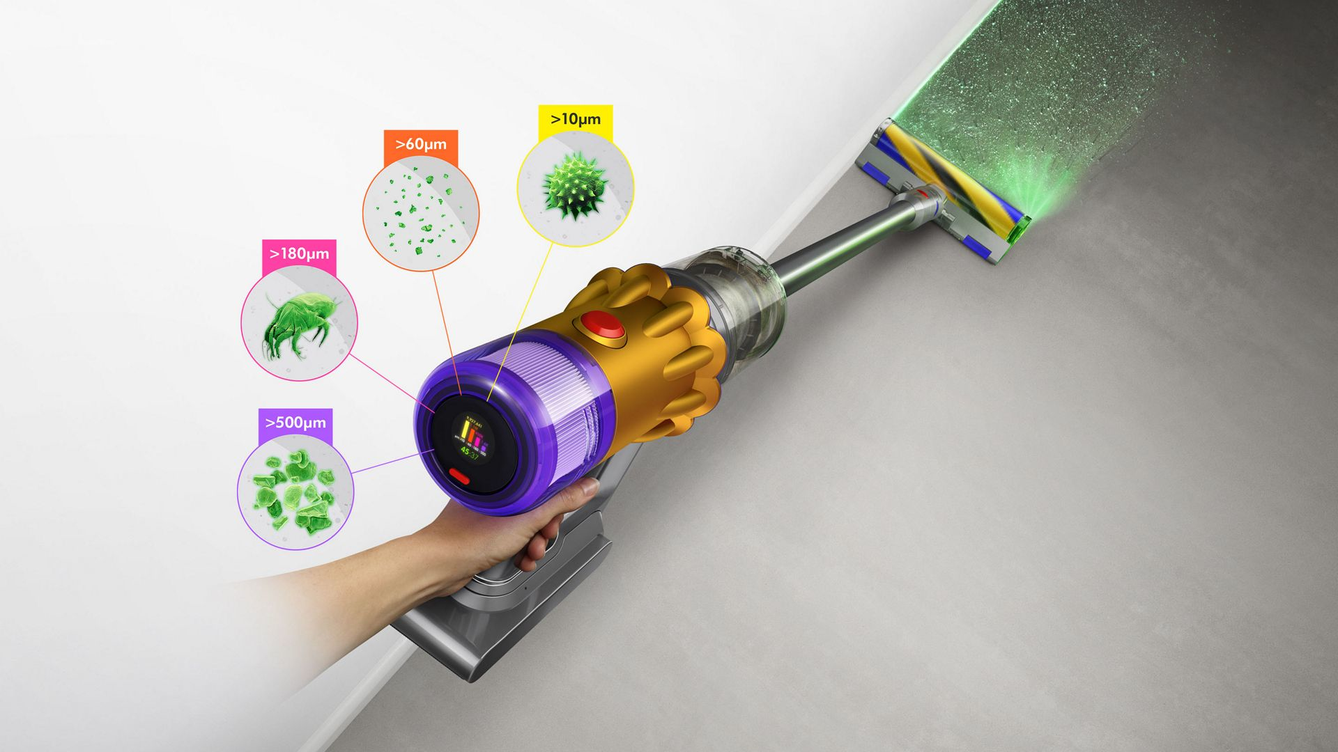Steelstofzuiger DYSON 448884-01 V12 Detect Slim Absolute