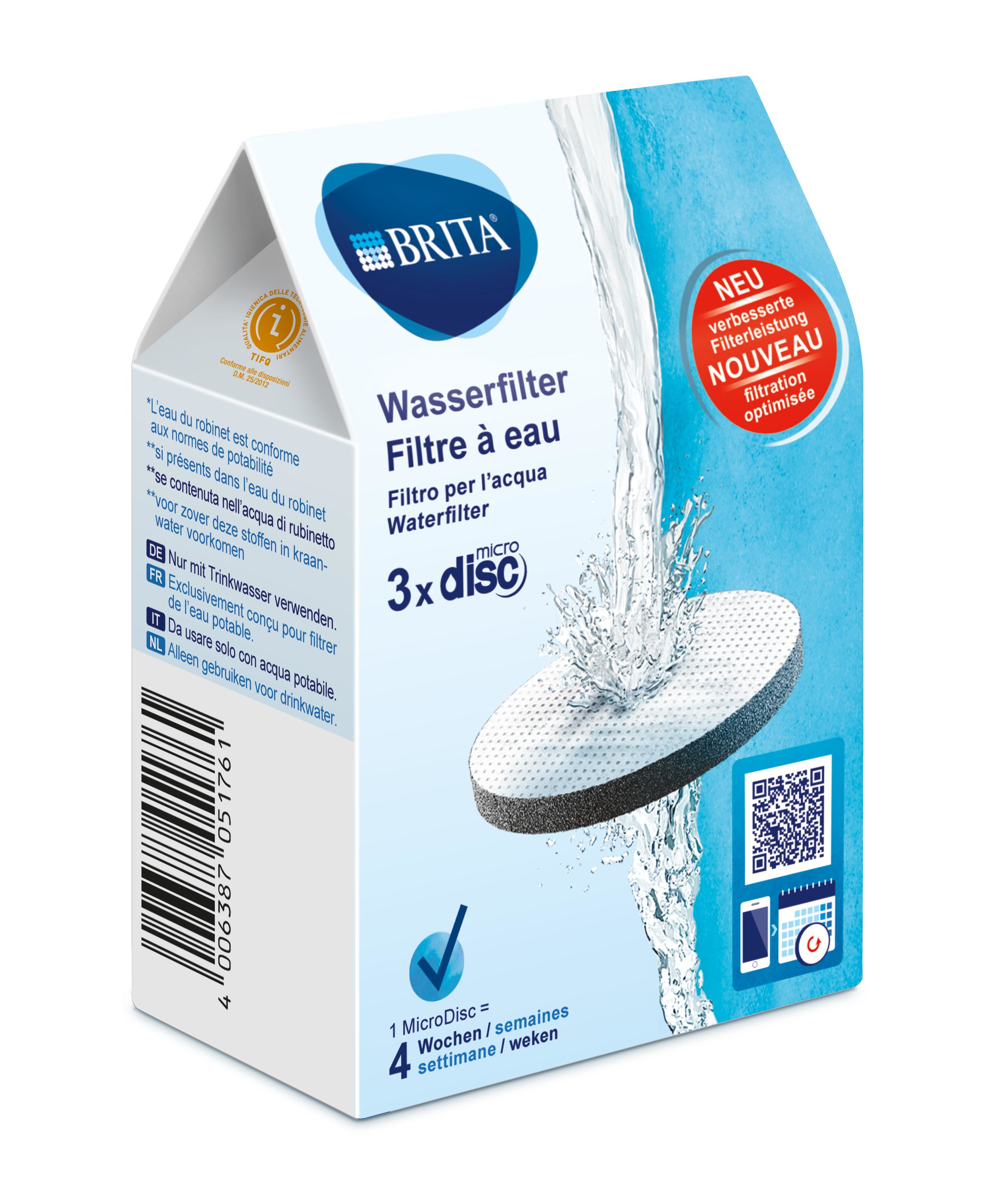 Brita 3 x MicroDisc Disque de filtre à eau 3 pièce(s)