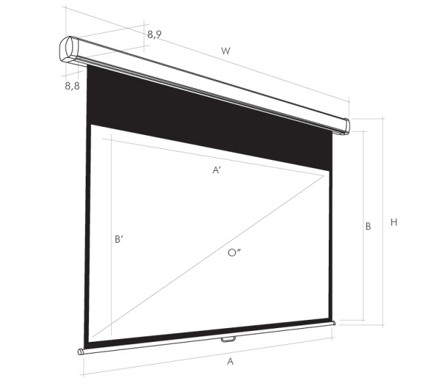453984 Cinedomus 16:9 260x191cm